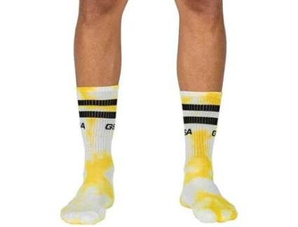 Meias para Homem GSA Superlogo Unisex Tie Dye Multicor para Corrida (Tamanho Único)