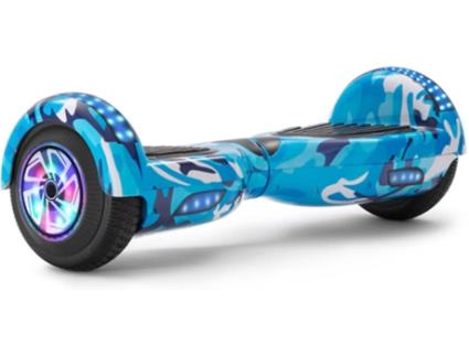 Hoverboard E-RIDES TLTL12 Azul (Coluna BluetoothAutonomia: 30-60 min Velocidade Máx: 12 km/h)