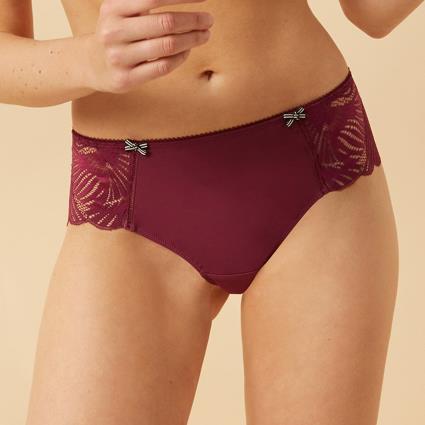 Boxers em microfibra e renda