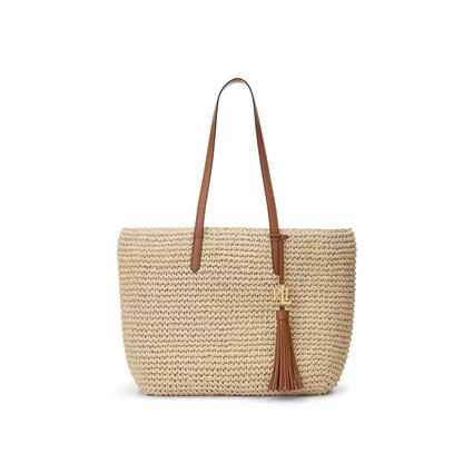 Bolsa de ombro STRAW TOTE-TOTE-MEDIUM  Bege Disponível em tamanho para senhora. Único.Bolsas > Bolsa de mão