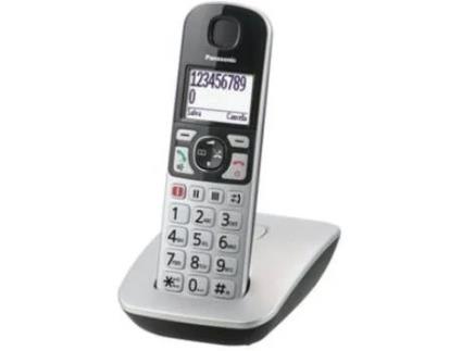 Telefone PANASONIC KX-TGE510GS Preto, prateado