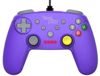 Comando para Nintendo Switch STEELPLAY 3760211000622 Roxo