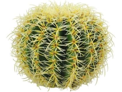 Planta Artificial EUROPALMS Barrel Cactus (Verde - 27 cm)