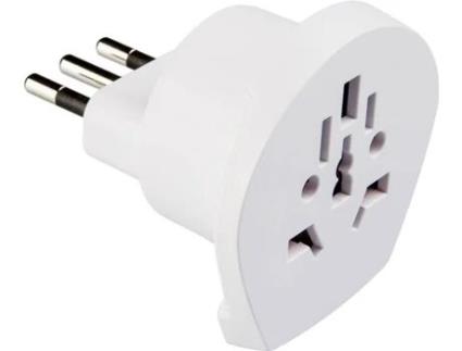 Adaptador de Viagem POLY POOL PP0444 IT Branco