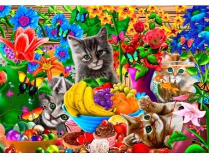 Puzzle Bluebird Gatinhos Engraçados. 1000 Peças