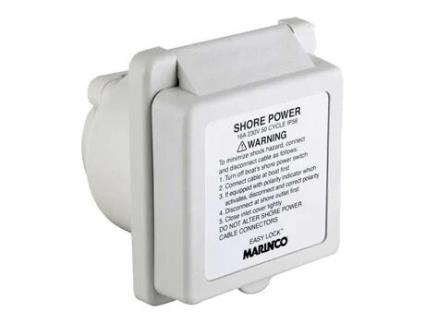 Marinco Inlet 16a/230v Square