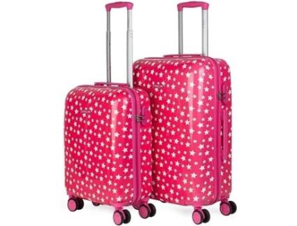 Conjunto Malas de Cabine ITACA 702400 Rosa Infantil (55x40x20cm)