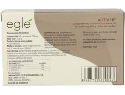 Suplemento Alimentar EGLE Activ Hp (60 cápsulas)