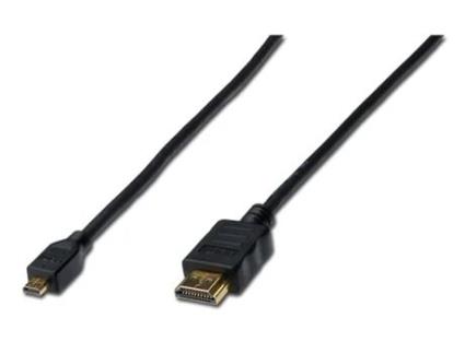 Digitus Hdmi 1.4 1M Cabo Hdmi Hdmi Type D Micro Hdmi Type a Standard Preto
