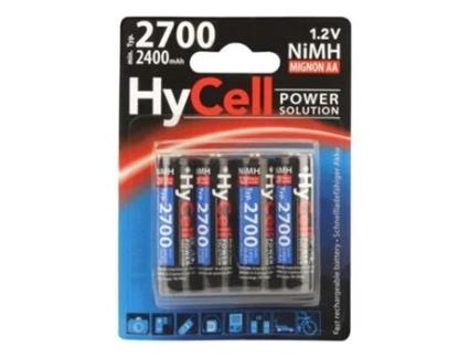 Hycell 5030682 Pilha Bateria Recarregável Aa Hidreto Metálico de Níquel