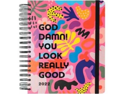 Agenda Escolar ERIK EDITORES God Damn! You Look Really Good (2021/2022 - Semanal - 17 Meses - 21x25 cm - Inglês)