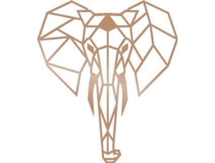 Peça Decorativa HOMEMANIA HIO8681847004004 (Castanho - Aço)