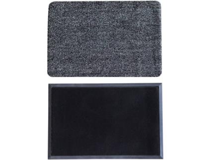 Tapete de Entrada KOKO DOORMATS Antibacteriano Y Alfombra Interior Secante (Cinzento - 60 x 40 cm - Fibra de Coco e Base de PVC)