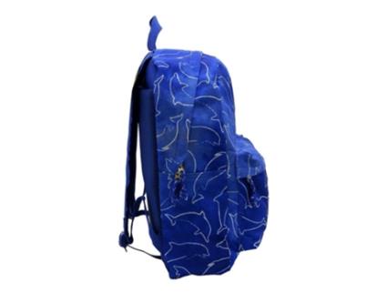 Mochila Escolar Bagoose Street Dolphins Azul