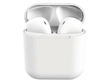 Auriculares Bluetooth True Wireless QIANAO Touch I12 (In Ear - Microfone - Branco)