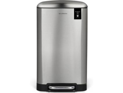 Caixote do Lixo LES COLLECTORS N°875 (Prateado - Aço Inoxidável - 40 L)