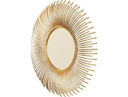 Espelho de Parede SKLUM Nazar (Dourado - Ferro - 6 cm)