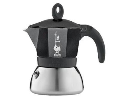 Bialetti Moka Induktion Cafeteira Italiana 1.4 L Preto Prateado