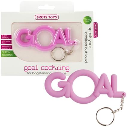 Anel Para O Pénis SHOTS Toys Goal Rosa