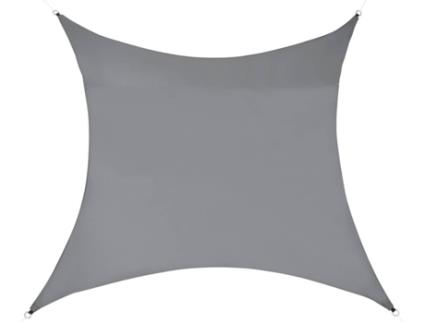 Toldo de Sombra ENCASA (300x300cm - Cinzento)