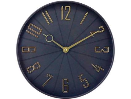 Relógio de Parede THINIA HOME Vintage (Ouro Preto - 27,3 cm)