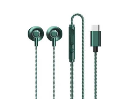 Fones Remax Usb Type C Rm-711 com Fio Verde