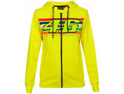 Hoodie para Mulher VRL46 Stripes Amarelo para Motocross (XS)