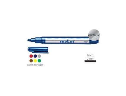 Molin Marcador Metal Molin Rtm225 2Mm Cx 6Un Cores Sortidas