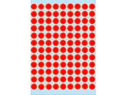 Etiqueta Redonda HERMA Vermelho (0.8 cm)
