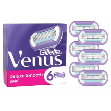 Venus Deluxe Smooth Swirl Blades - 6 Pack