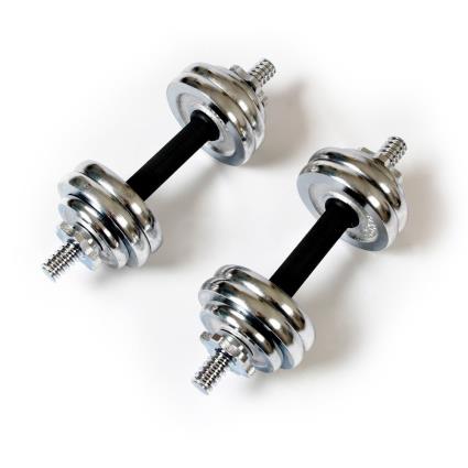 Keboo Conjunto De Halteres Serie 700 15kg 15 Kg Chrome