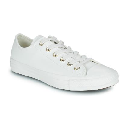 Converse  Sapatilhas Chuck Taylor All Star Mono White Ox  Branco Disponível em tamanho para senhora. 36,37,38,39,40,41,35.Mulher > Sapatos > Tenis