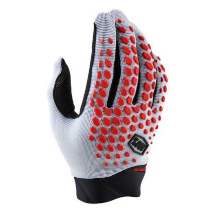 100percent Luvas Longas Geomatic M Grey / Racer Red