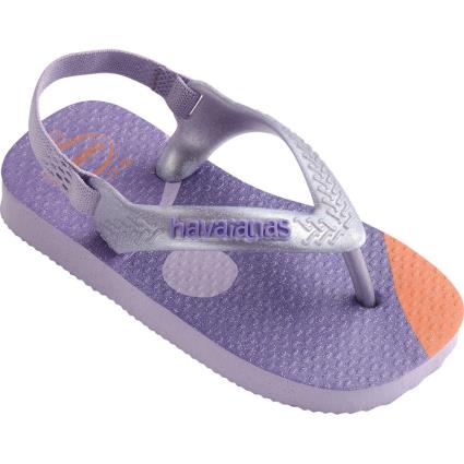 Havaianas Slides Para Bebês Palette Glow EU 21 Quiet Lilac