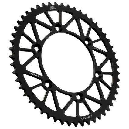 Jt Sprockets Roda Dentada Traseira De Alumínio Yamaha Jta251.52blk 52t Black