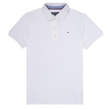 Tommy Hilfiger  Polos mangas curta KB0KB03975  Branco Disponível em tamanho para rapaz 4 ans,5 ans,6 ans.Criança > Menino > Roupas > Polos