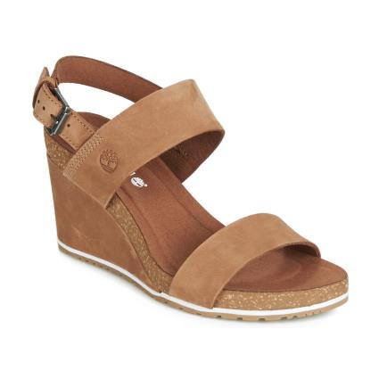 Timberland  Sandálias CAPRI SUNSET WEDGE  Castanho Disponível em tamanho para senhora. 36,37,38,39,40,41.Mulher > Calçasdos > Sandálias e rasteirinhas