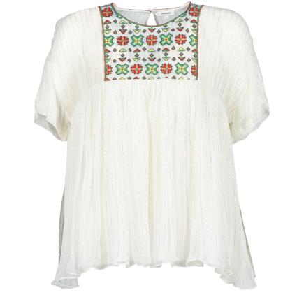 Manoush  Tops / Blusas POINT DE CROIX  Branco Disponível em tamanho para senhora. FR 36,FR 38,FR 42.Mulher > Roupas > Blusas