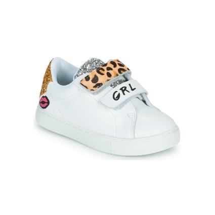 Bons baisers de Paname  Sapatilhas MINI EDITH GRL PWR  Branco Disponível em tamanho para rapariga. 23,27.Criança > Menina > Sapatos > Tenis