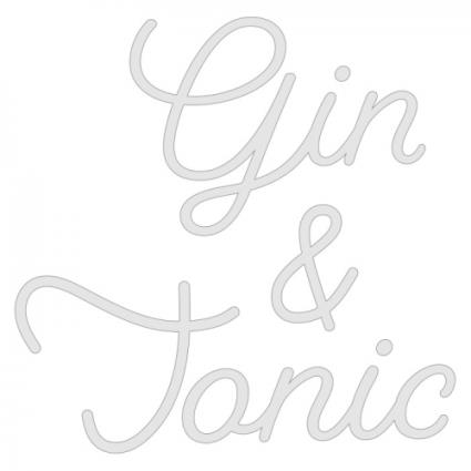 Candy Shock - Led Sign 80 Gin & Tonic (cold white)