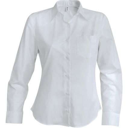 Kariban Camisa De Manga Longa S White