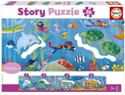 Puzzle EDUCA BORRASDidacta Story Mundo Submarino (Idade Mínima: 3 Anos - 26 Peças)