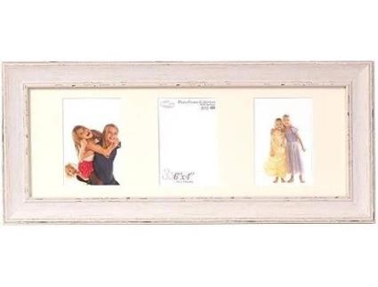 Inov8 British Made Picture/Photo Frame, Triple Aperture With 3 Portrait 6X4Inch Pk2 /Frames