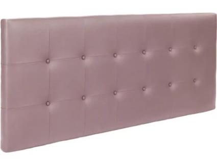 Cabeceira de Cama DHOME Acolchoado (Rosa - Tecido e Polipele - 135 x 8 x 60 cm)