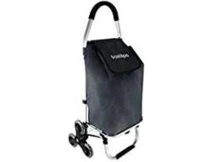 Carrinho de Compras BASTILIPO (Cinzento - Alumínio, Tecido - 35x44x98 cm)