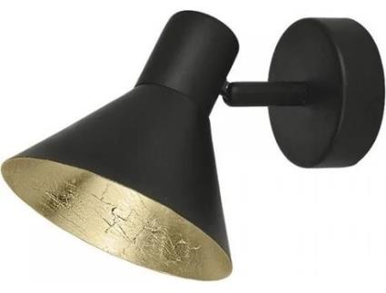 Candeeiro de Parede ALEMAR Kobi (Preto - Metal - 10x14 cm)