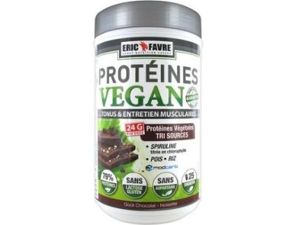 Suplemento Alimentar ERIC FAVRE Proteína Vegana De Chocolate E Avelã (750 g de pó)