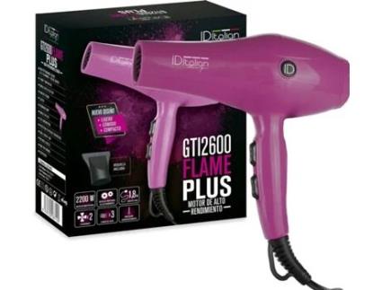 Secador de Cabelo POSTQUAM GTI 2600 Flame Plus (2200 W - 2 Níveis de Temperatura)