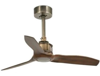 Ventoinha de Teto FARO BARCELONA Mini Just Fan Castanho (9 W - Diâmetro 81 cm)
