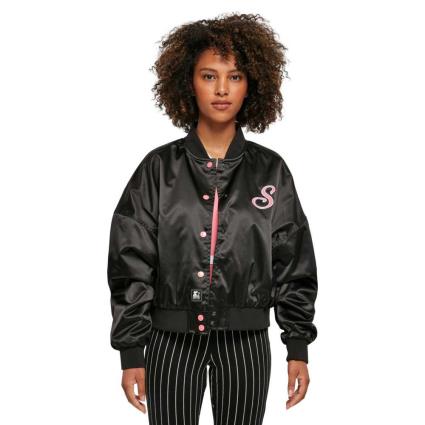 Starter Black Label Casaco Bomber Satin College S Black